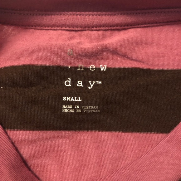 Ladies A New Day Stripe Mauve & Purple Shirt NWT - Picture 3 of 5